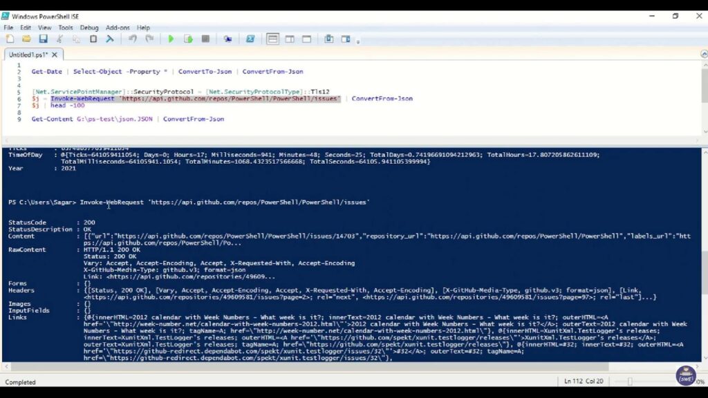 Process of convertfrom-JSON