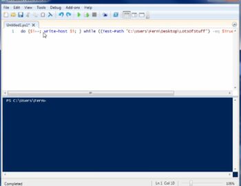 Process of do while loops in powershell