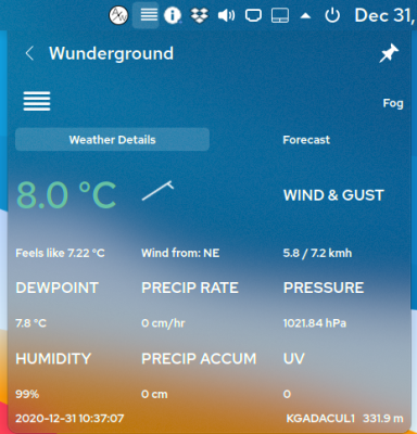 Wunderground Widget