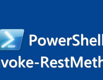 Invoke-RestMethod in PowerShell logo and text